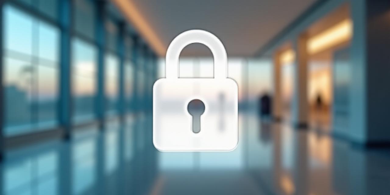 Abstract representation of data protection and secure travel planning