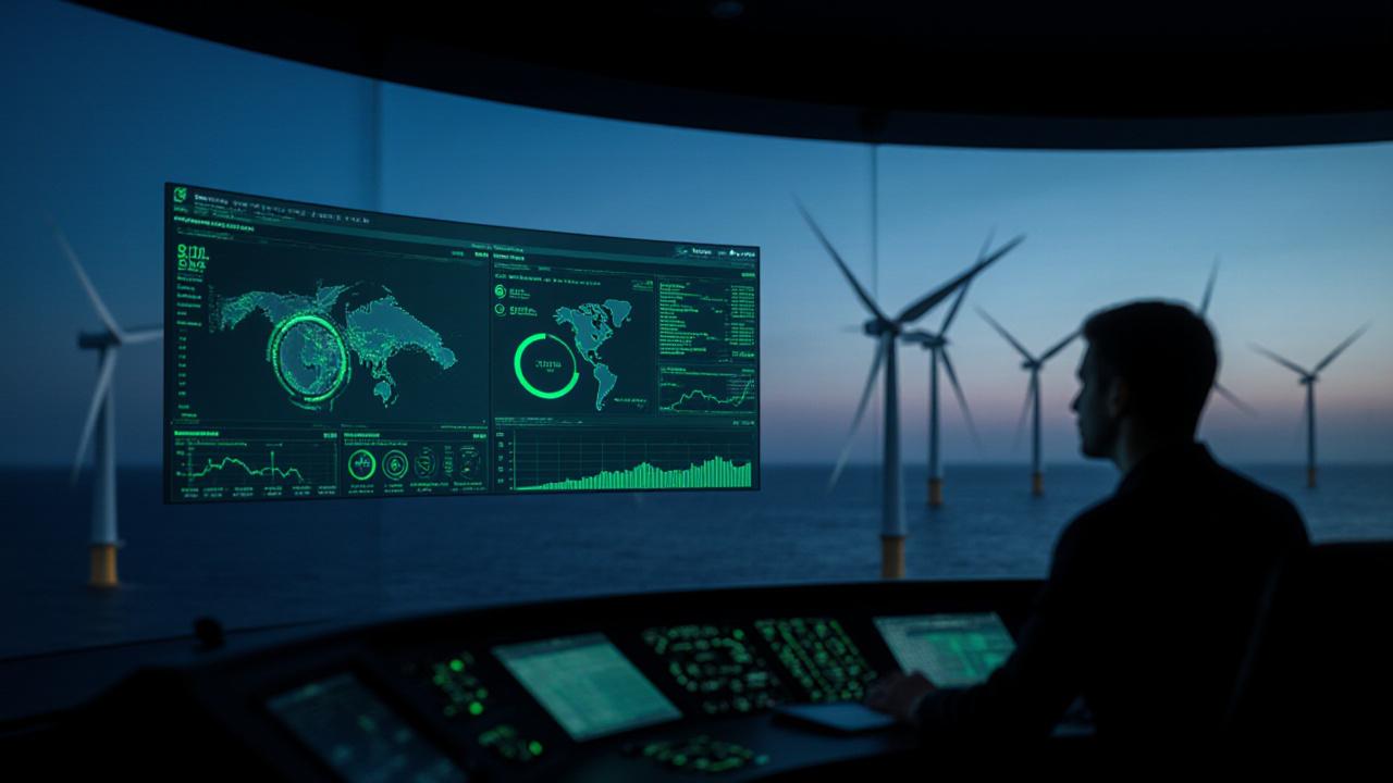 Advanced real-time turbine performance dashboard showing live diagnostic data